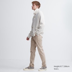 Uniqlo Ultra Stretch Color Jeans Herre Beige | 6523-JVRGM